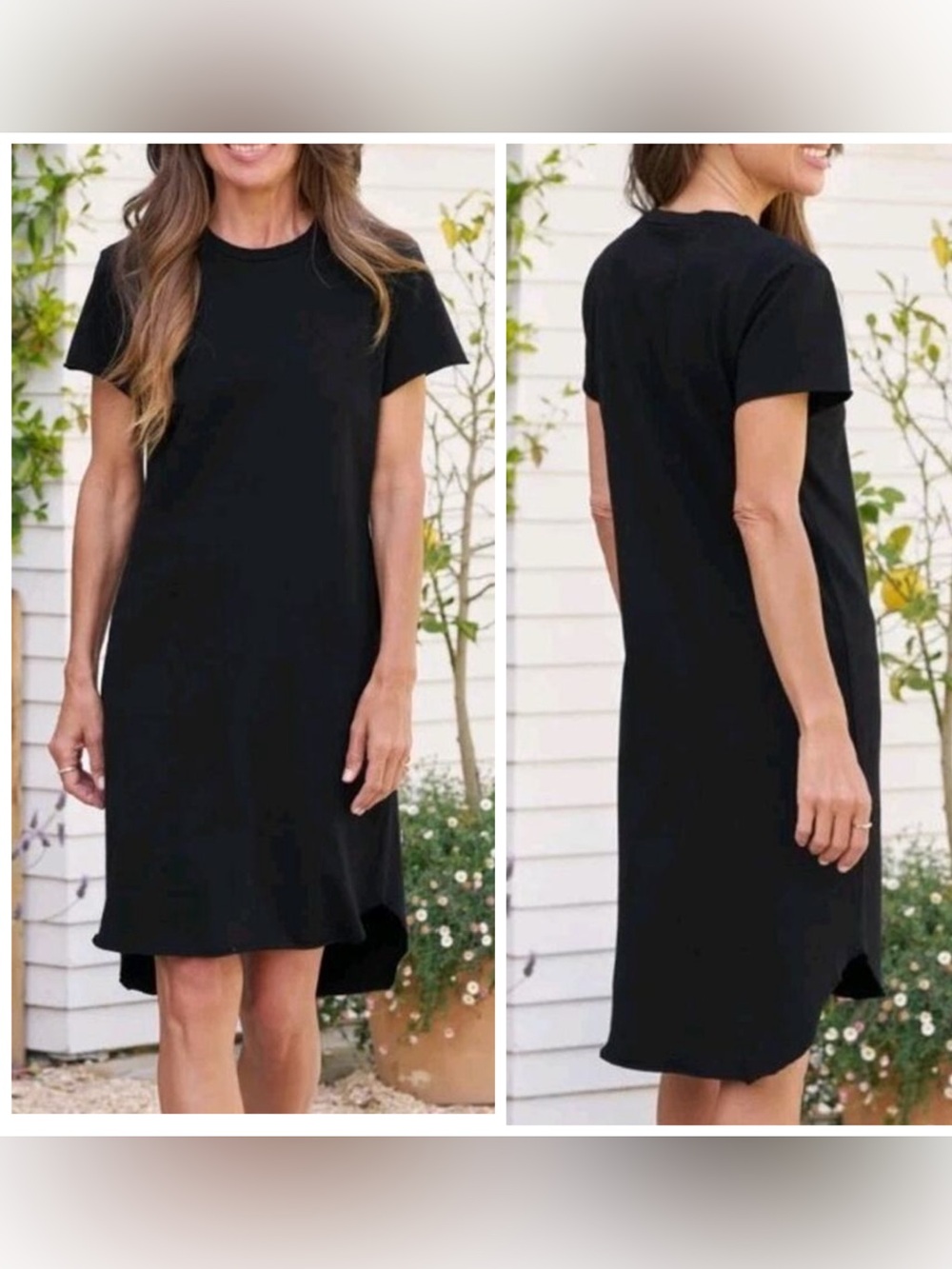 Frank & Eileen Mini Harper Perfect Tee Dress M Black
